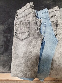 Predám 8x džínsy skinny 28/32 - 3