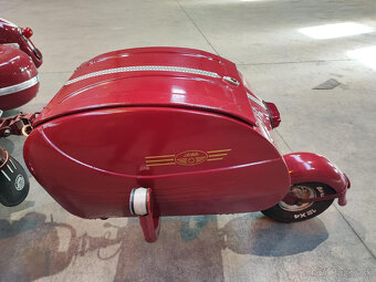 Jawa 350 sajdka sidecar postranny vozik + zadný vozik - 3