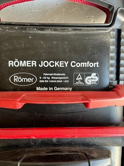 Predám detskú sedačku na bicykel Römer Jockey Comfort - 3
