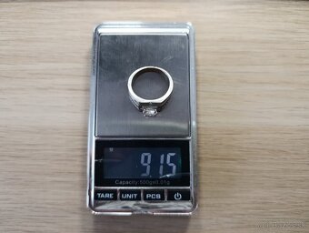 Krásný pánský prsten viz.foto, s kamínky, VEL.64 - 3