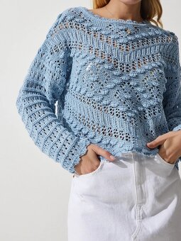 Oversize svetrik do pasa - 3