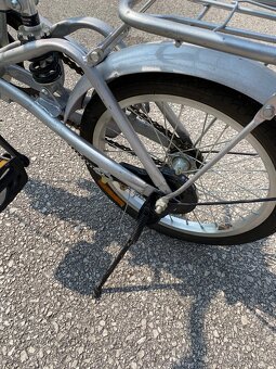Skladací bicykel ECO – mestský, s nosičom, vo výbornom stave - 3