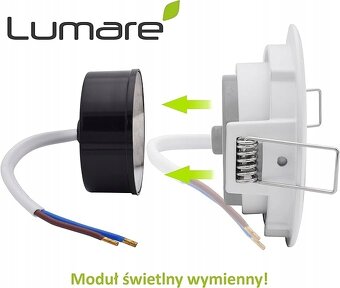 9ks - Lumare LED zabudovateľný reflektor 4W 2700K 400lm - 3