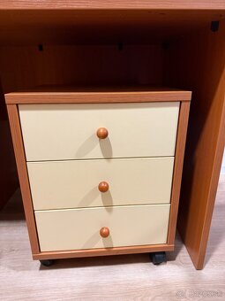 Retro písací stolík so skrinkou - 3