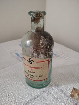 Originální láhve wehrmacht a SS waffen z 2 světové války - 3