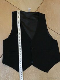 Vestička pre chlapca čierna 134 - 3