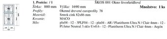 Predám drevené eurookno - 3