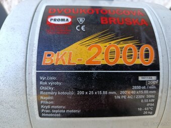 Brúska dvojkotučova BKL-2000 - 3
