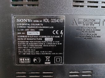 Predám LCD TV 32" Sony - 3