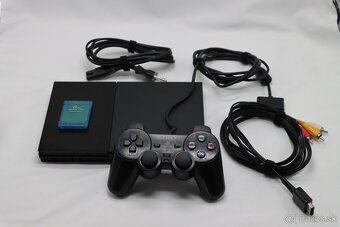 PS2 Slim SCPH-90004 + orig ovládač + karta - 3