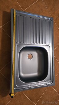 Nerezový drez 80x50 cm - 3