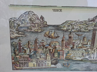Predám starý obráz Venecie-Benedig - 3