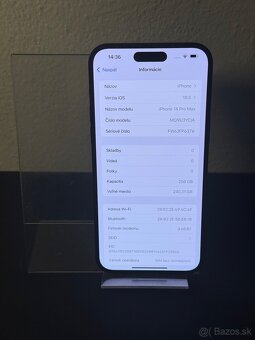 Predám Apple iPhone 14 PRO MAX 256GB Black Bežné známky - 3