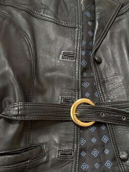 Predĺžená kožená vesta - 3