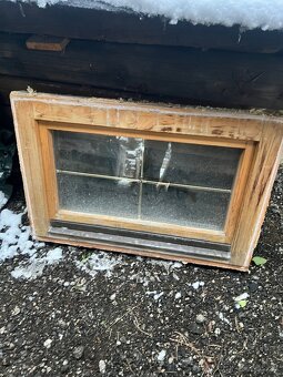 Drevené okná 2x - 3