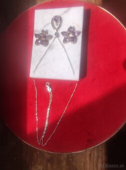 Predam krasnu striebornu supravu s ametystami. - 3