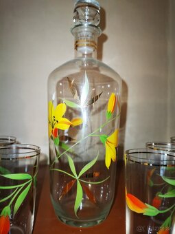 Retro set pohárikov s karafou - 3