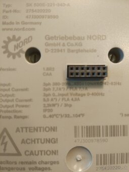 Frekvenčný menič 2,2 kW - 3