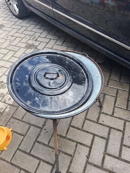 Predam 10litrovy kotlík na guláš kotlík nohy pokrievka - 3