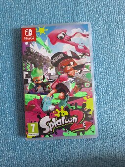 Nintendo Switch OLED + 7 hier + 2x Joy-Con + púzdro – stav a - 3