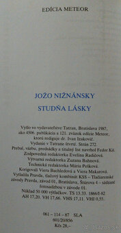 Predám knihu 7. Jožo Nižňanský – Studňa lásky 1987 - 3