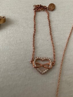 Originálne náušnice Esprit, náramok S.Oliver a retiazka - 3