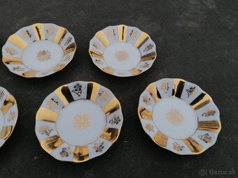 Predám porcelánová sada zlatené misky- taniere - 3