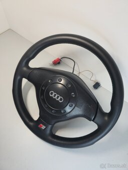 Kožený volant audi s-line a6 c4 , a4 b5 - 3