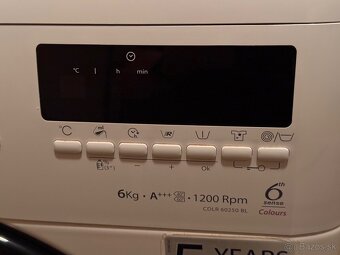 Predám práčku Whirlpool CDLR 60250 BL - 3