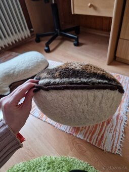 2x vankus macka z ovcieho runa - 3