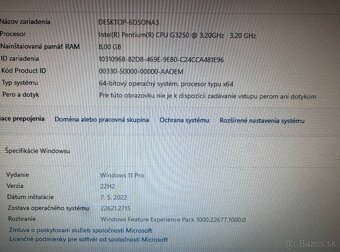 Počítač Dell 9020.Intel Pentium 2x3,20GHz.8gb ram.240g SSD - 3