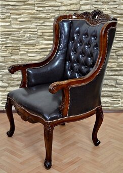 Luxusné kreslo v štýle chesterfield - 3
