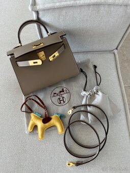 Hermes kelly mini kabelka béžová - 3