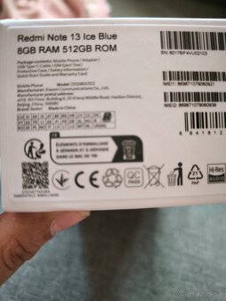 Predám xiaomi redmi note 13 8/512GB - 3