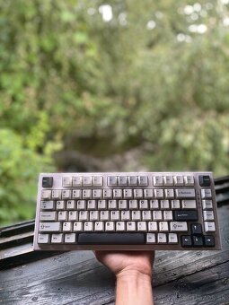 Mechanická klávesnica YZ75Pro – biela, Gateron G Pro Yellow - 3