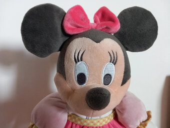 Plyšová sediaca myška Minnie, nehraná - výška 32 cm - 3
