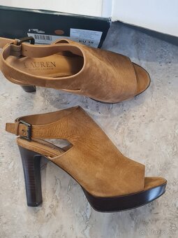 Ralph Lauren sandále z kože veľkosť 39 - 3