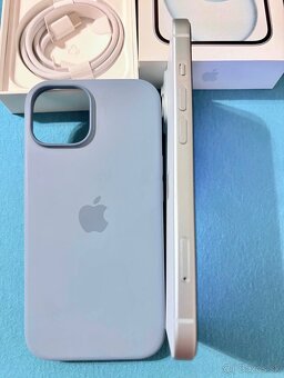 iPhone 15 Blue BATERIE 100% TOP - 3