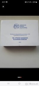 Dubček proof dvojičky NBS. - 3