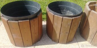 Drevený obklad kvetináča - 3