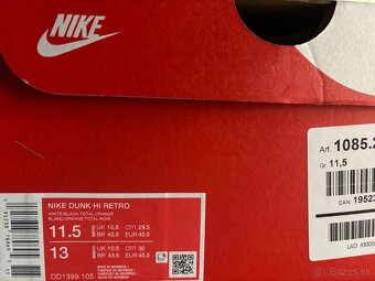 Nike Dunk High Retro - 45.5 - 3