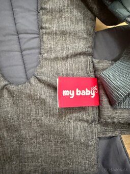 Sivý bavlnený nosič pre bábätká My baby lou - 3