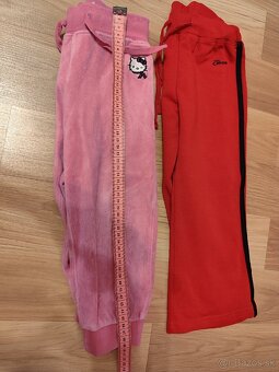 Dievčenské tepláky/ ružové červené - 3