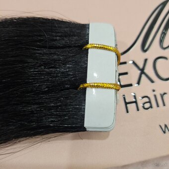 🖤 Tape-in predĺženie vlasov #1 – čierna - 3