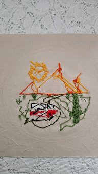 vyšívaný obraz pust - 3