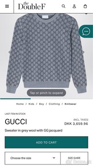Gucci sveter veľkosť L - 3