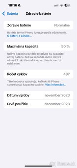 iPhone 15 Pro Max 256 GB – Prírodný titan – TOP stav - 3