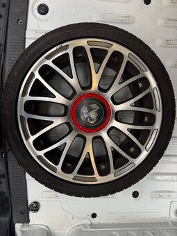 Originál Abarth alu disky R17 + pneu - 3