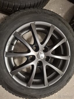 ALU disky Borbet LV5 Anthracite Glossy+zimné pneu 205/55 R16 - 3