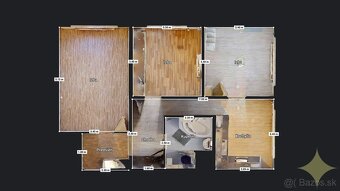 Na predaj 3 izbový byt v Lučenci na Rúbanisku III na 8/12 po - 3